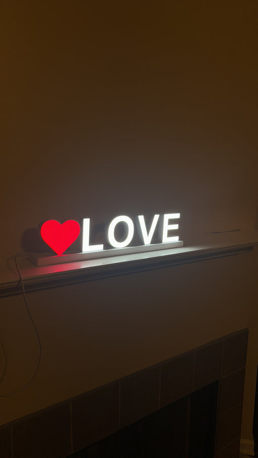 DIY Home Decor Ideas with LED Letters