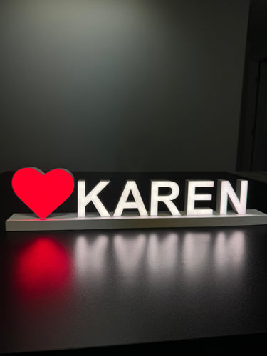 Write Your Name or Loved One's Name with LED Letters