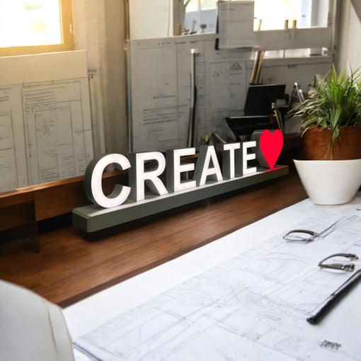 Magnetic LED Letters for Home Offices | Stylish and Functional Lighting