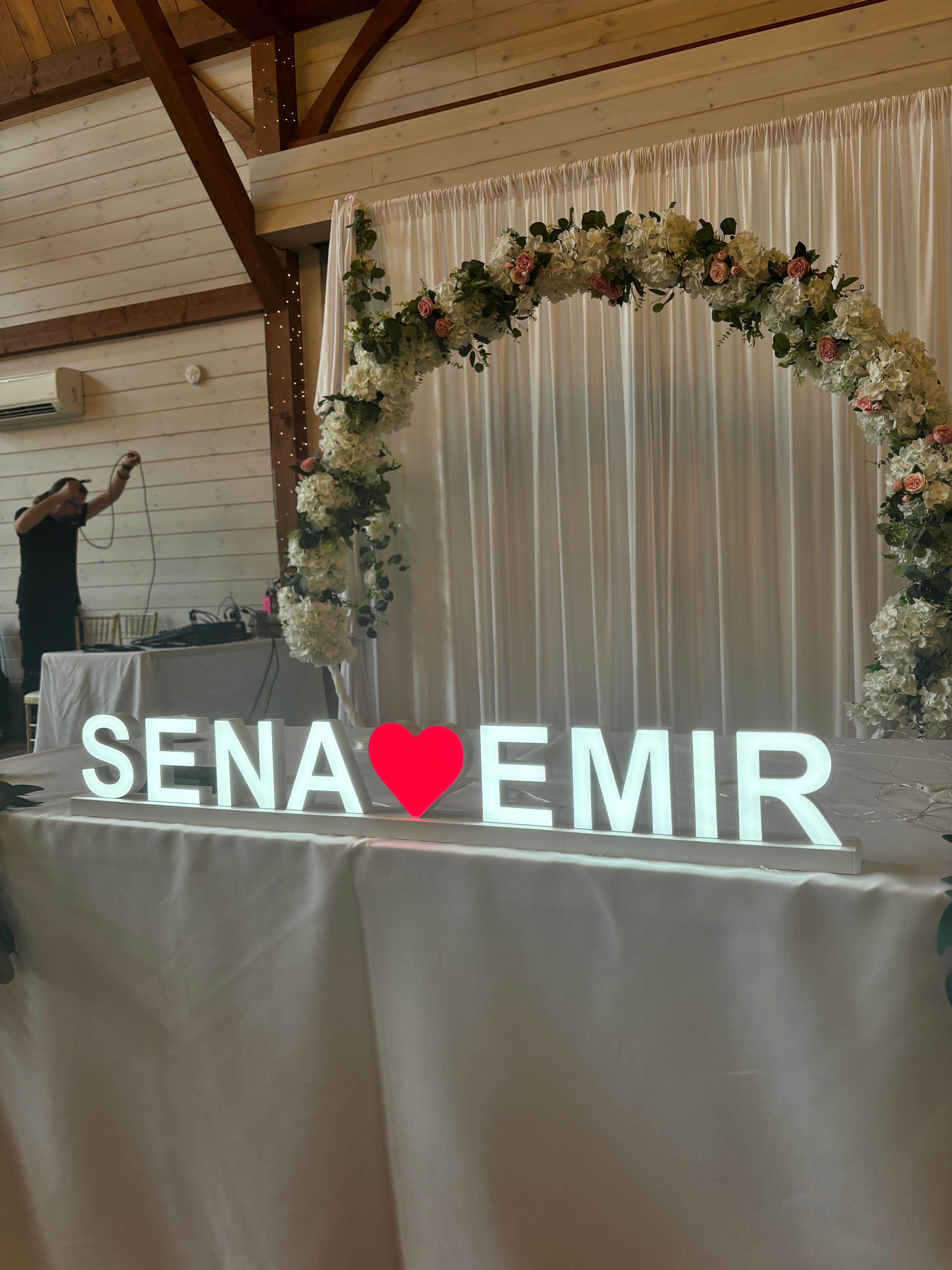 Transform Your Wedding with Prime Shine LED Letters