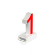 LED Light Up Rechargeable Red Number, (1), 3D, 6500k, H6.70