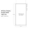 Window Display Double-Sided Led Lightbox, A1, 8000k, IP20, W23.62