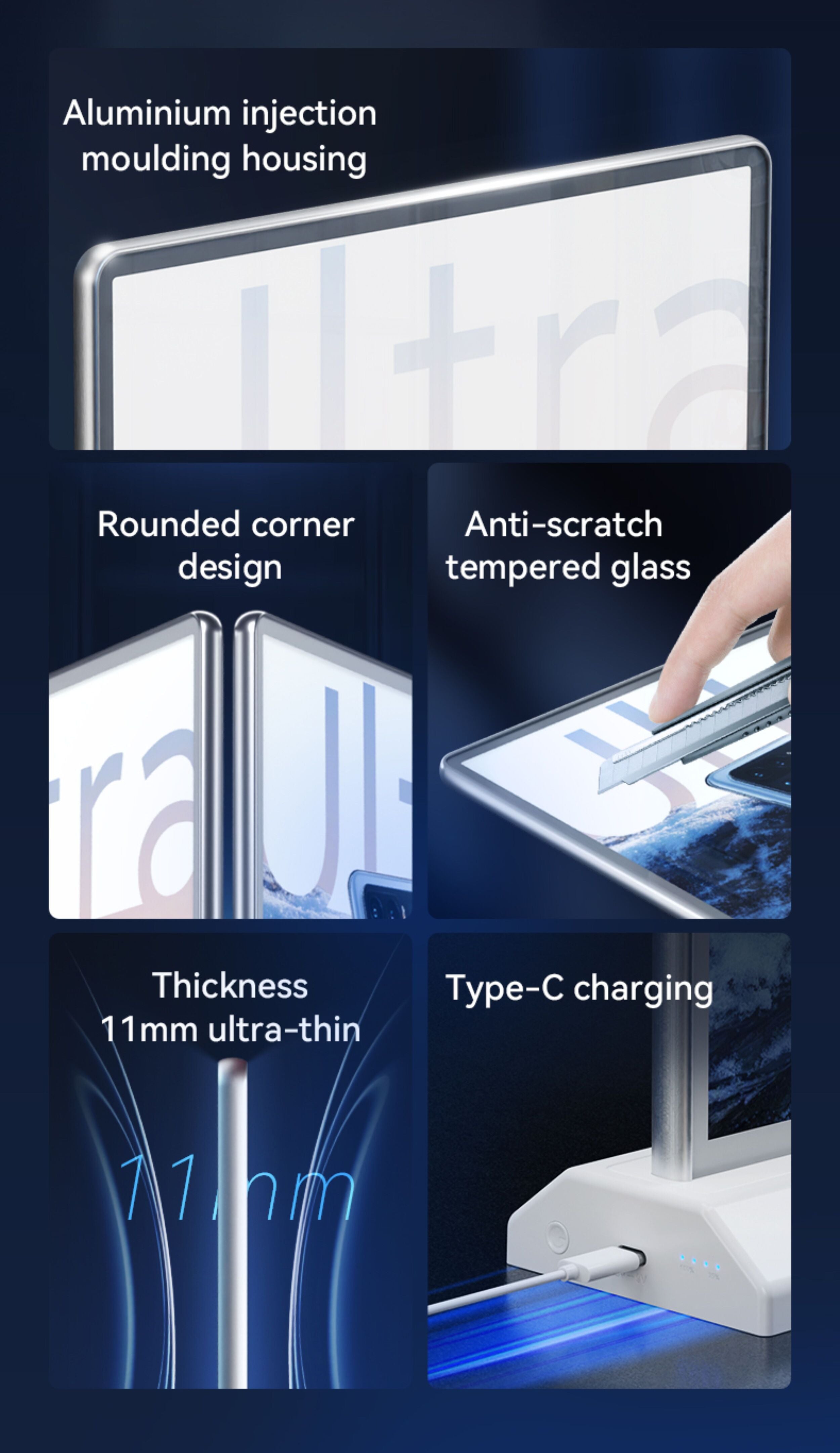 LED Plus Lightbox, Bidirectional, Size+, W12.84