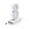 LED Illuminated Magnetic White Number, (8), 3D, 6500k, H4.7