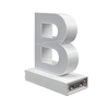 Magnetic LED Capital Letter, (B), Letter lights, Light Letter Box, Light Up Letters, 3D, H3.7