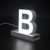 Magnetic LED Capital Letter, (B), Letter lights, Light Letter Box, Light Up Letters, 3D, H3.7