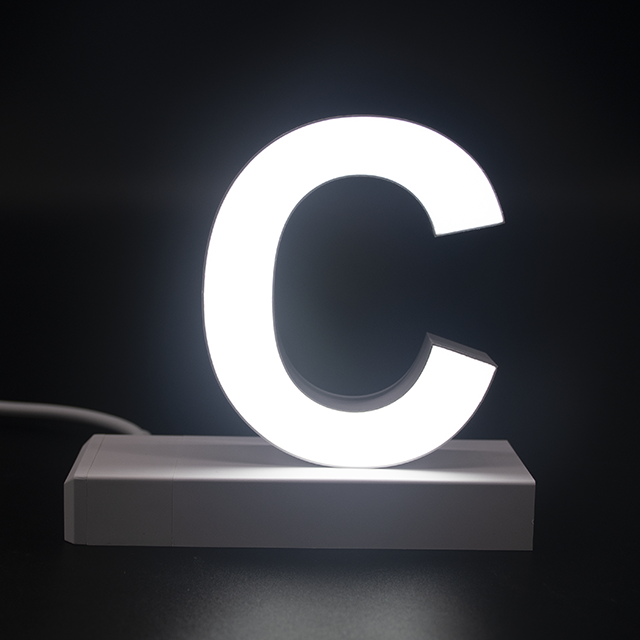 Magnetic LED Capital Letter, (C), Letter lights, Light Letter Box, Light Up Letters, 3D, H3.7