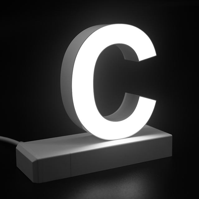 Magnetic LED Capital Letter, (C), Letter lights, Light Letter Box, Light Up Letters, 3D, H3.7