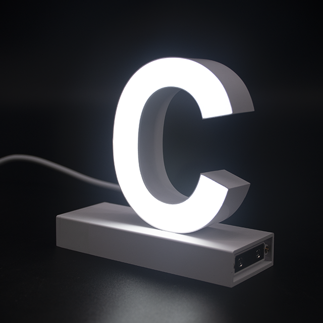 Magnetic LED Capital Letter, (C), Letter lights, Light Letter Box, Light Up Letters, 3D, H3.7