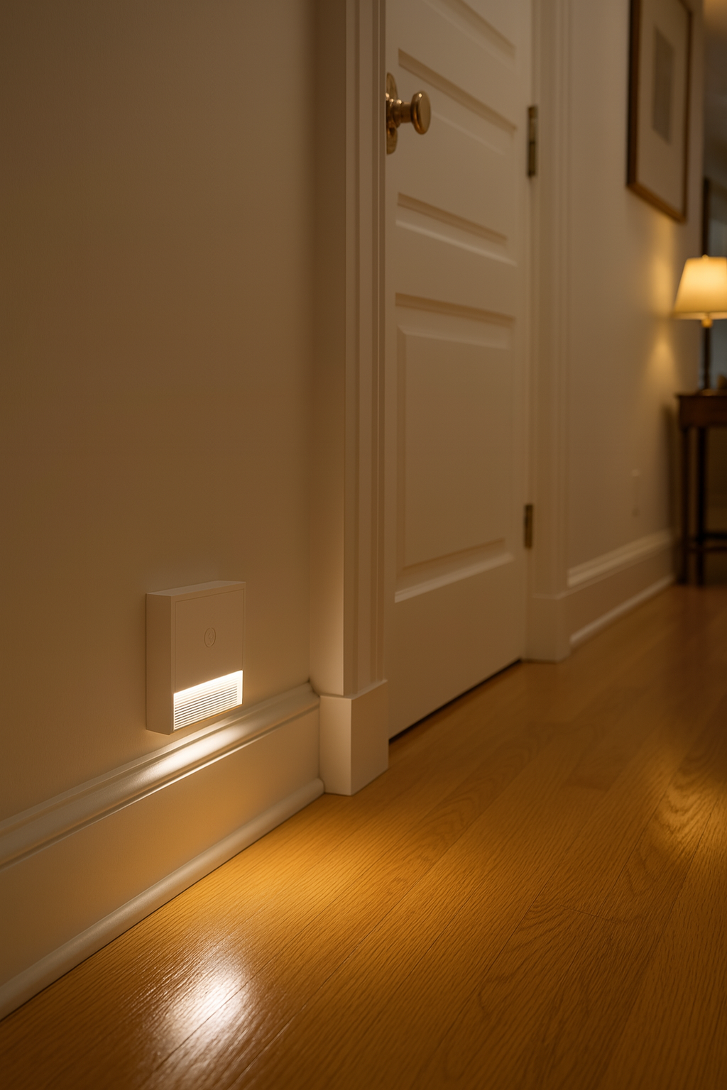 Prime Shine Square Step Light 2-Pack – Rechargeable Motion Sensor LED Night Lights (Black & White, 3000K Warm Light)