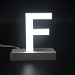 Magnetic LED Capital Letter, (F), Letter lights, Light Letter Box, Light Up Letters, 3D, H3.7