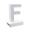 Magnetic LED Capital Letter, (F), Letter lights, Light Letter Box, Light Up Letters, 3D, H3.7