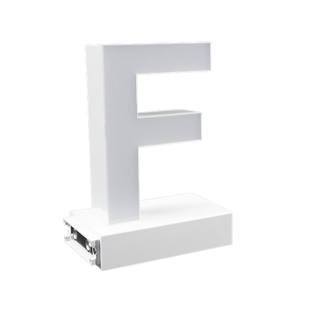 Magnetic LED Capital Letter, (F), Letter lights, Light Letter Box, Light Up Letters, 3D, H3.7