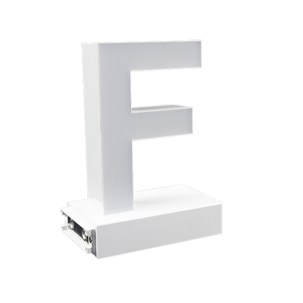 Magnetic LED Capital Letter, (F), Letter lights, Light Letter Box, Light Up Letters, 3D, H3.7