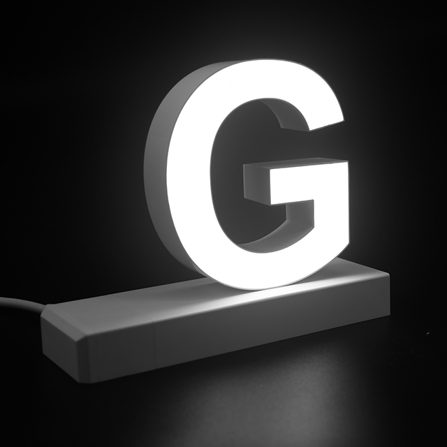 Magnetic LED Capital Letter, (G), Letter lights, Light Letter Box, Light Up Letters, 3D, H3.7