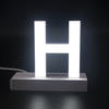 Magnetic LED Capital Letter, (H), Letter lights, Light Letter Box, Light Up Letters, 3D, H3.7