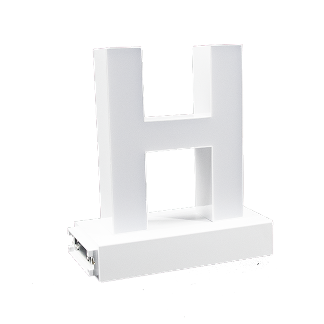 Magnetic LED Capital Letter, (H), Letter lights, Light Letter Box, Light Up Letters, 3D, H3.7