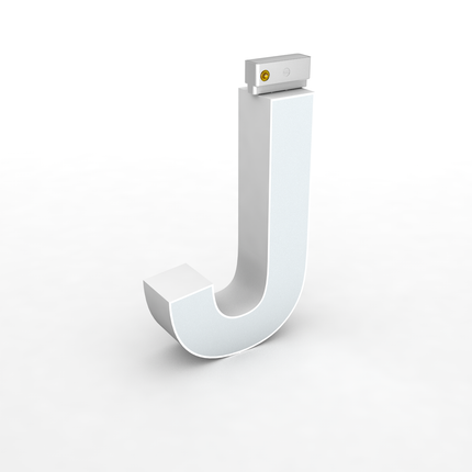 LED Top Track Series Capital Letter, (J), 6500k, H5.9