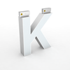 LED Top Track Series Capital Letter, (K), 6500k, H5.9