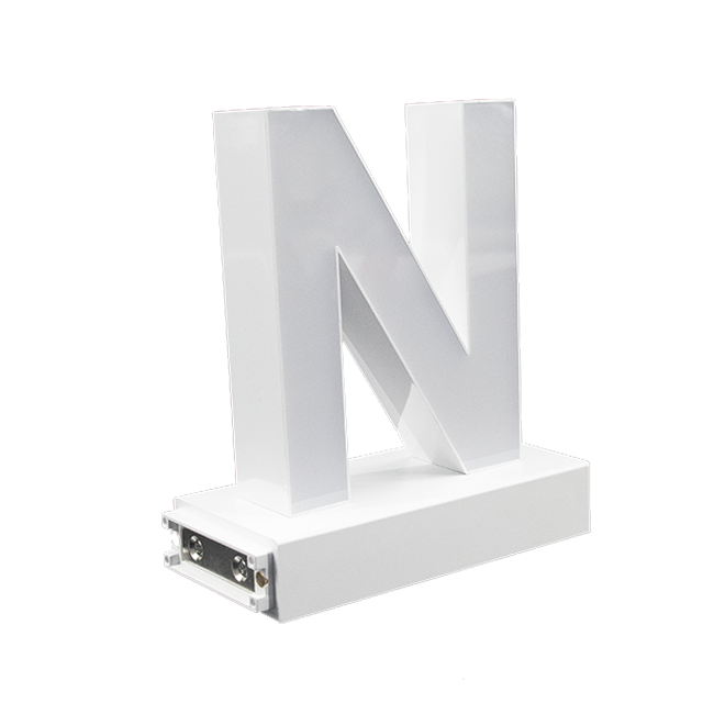 Magnetic LED Capital Letter, (N), Letter lights, Light Letter Box, Light Up Letters, 3D, H3.7