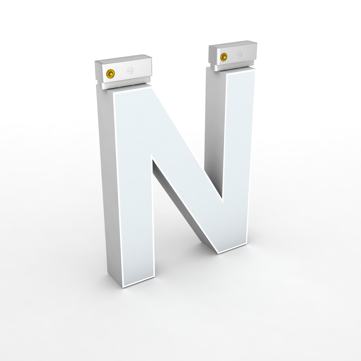 LED Top Track Series Capital Letter, (N), 6500k, H5.9