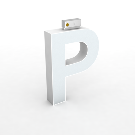 LED Top Track Series Capital Letter, (P), 6500k, H5.9