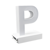 Magnetic LED Capital Letter, (P), Letter lights, Light Letter Box, Light Up Letters, 3D, H3.7