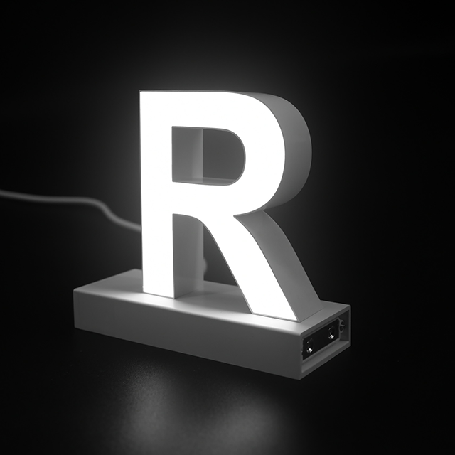Magnetic LED Capital Letter, (R), Letter lights, Light Letter Box, Light Up Letters, 3D, H3.7