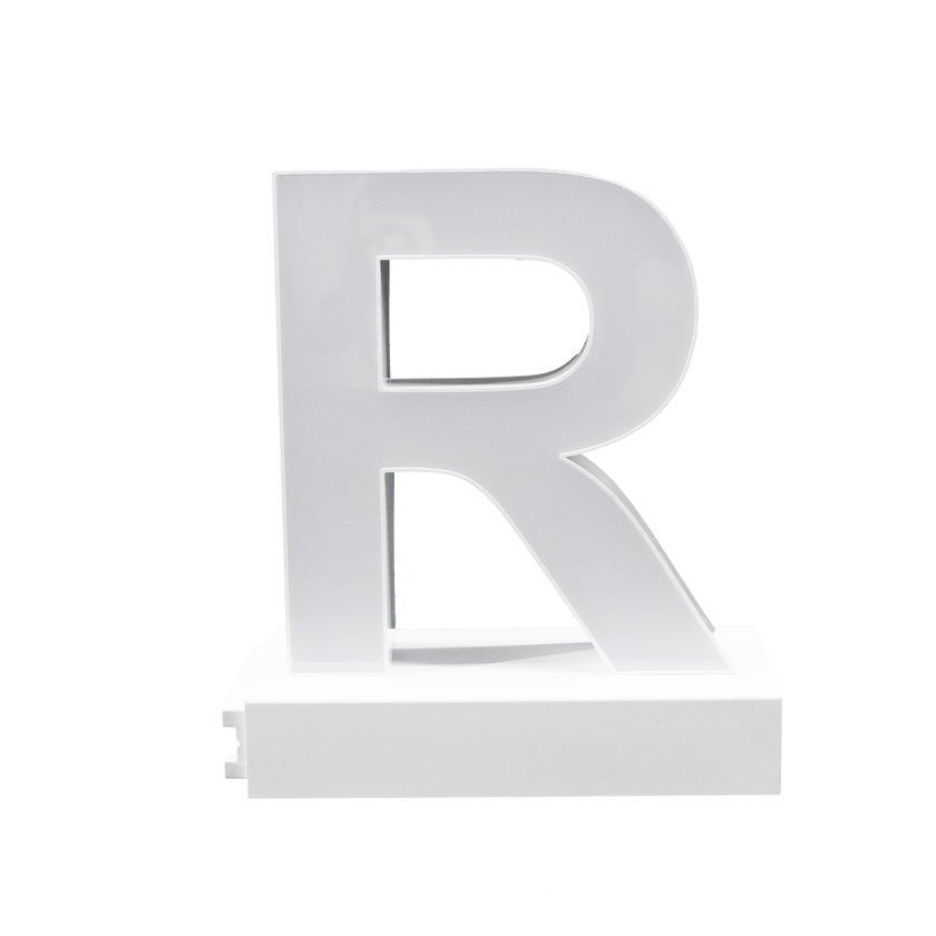 Magnetic LED Capital Letter, (R), Letter lights, Light Letter Box, Light Up Letters, 3D, H3.7