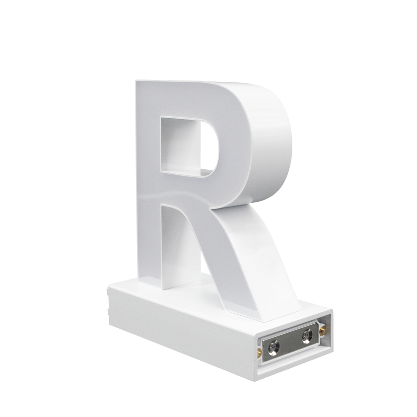 Magnetic LED Capital Letter, (R), Letter lights, Light Letter Box, Light Up Letters, 3D, H3.7