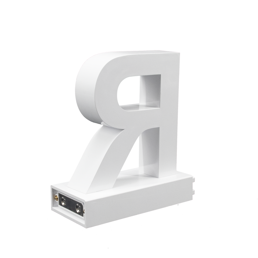 Magnetic LED Capital Letter, (R), Letter lights, Light Letter Box, Light Up Letters, 3D, H3.7