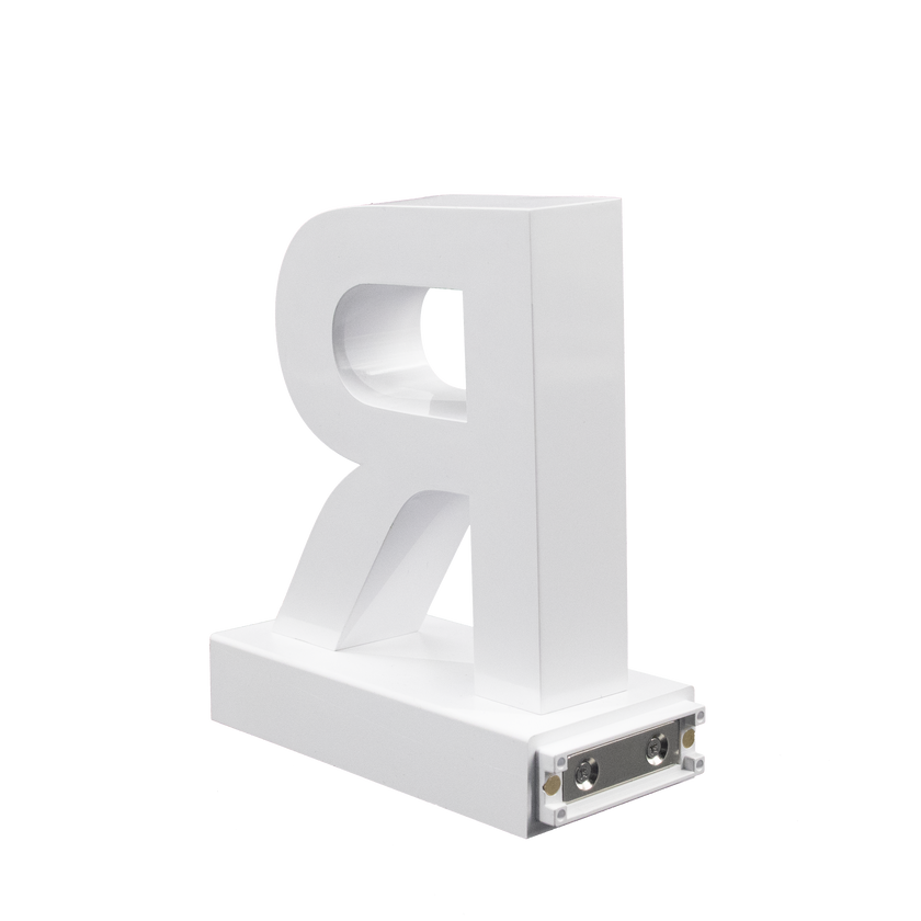 Magnetic LED Capital Letter, (R), Letter lights, Light Letter Box, Light Up Letters, 3D, H3.7