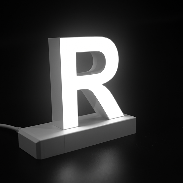 Magnetic LED Capital Letter, (R), Letter lights, Light Letter Box, Light Up Letters, 3D, H3.7