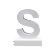 Magnetic LED Capital Letter, (S), Letter lights, Light Letter Box, Light Up Letters, 3D, H3.7