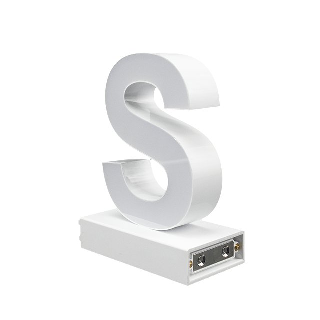 Magnetic LED Capital Letter, (S), Letter lights, Light Letter Box, Light Up Letters, 3D, H3.7