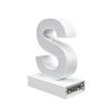 Magnetic LED Capital Letter, (S), Letter lights, Light Letter Box, Light Up Letters, 3D, H3.7
