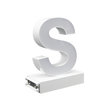 Magnetic LED Capital Letter, (S), Letter lights, Light Letter Box, Light Up Letters, 3D, H3.7
