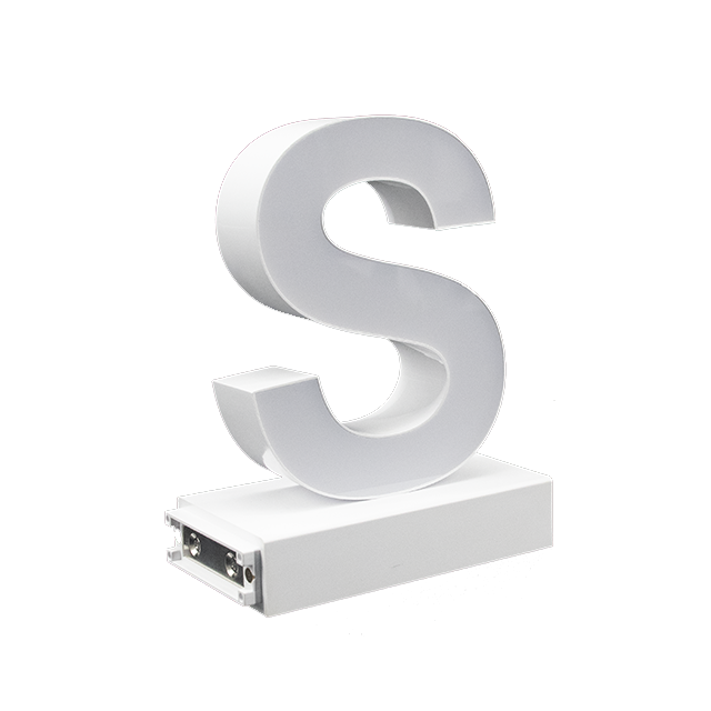 Magnetic LED Capital Letter, (S), Letter lights, Light Letter Box, Light Up Letters, 3D, H3.7
