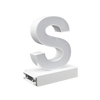 Magnetic LED Capital Letter, (S), Letter lights, Light Letter Box, Light Up Letters, 3D, H3.7