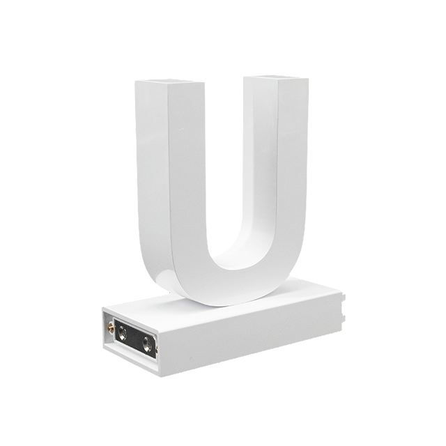 Magnetic LED Capital Letter, (U), Letter lights, Light Letter Box, Light Up Letters, 3D, H3.7