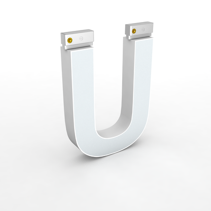 LED Top Track Series Capital Letter, (U), 6500k, H5.9