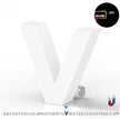 LED Advertising Frame Series Capital Letter, (V), 6500k, H3.0