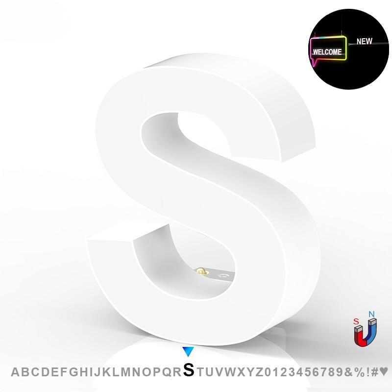 LED Advertising Frame Series Capital Letter, (S), 6500k, H3.0