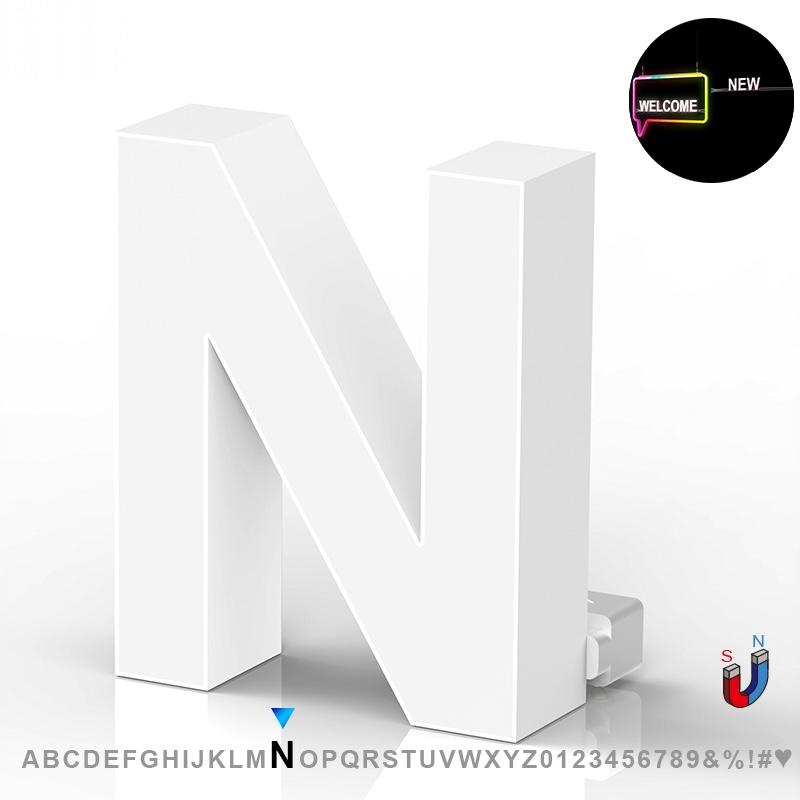 LED Advertising Frame Series Capital Letter, (N), 6500k, H3.0