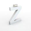 LED Top Track Series Capital Letter, (Z), 6500k, H5.9