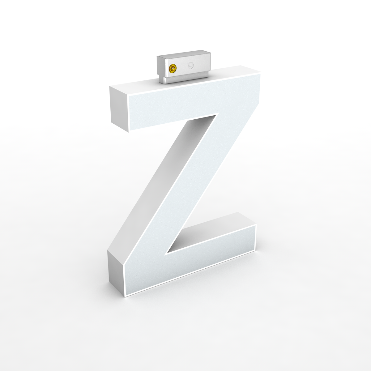 LED Top Track Series Capital Letter, (Z), 6500k, H5.9