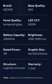 A5 Rechargeable LED Lightbox, Bidirectional,*W6.60