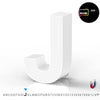 LED Advertising Frame Series Capital Letter, (J), 6500k, H3.0