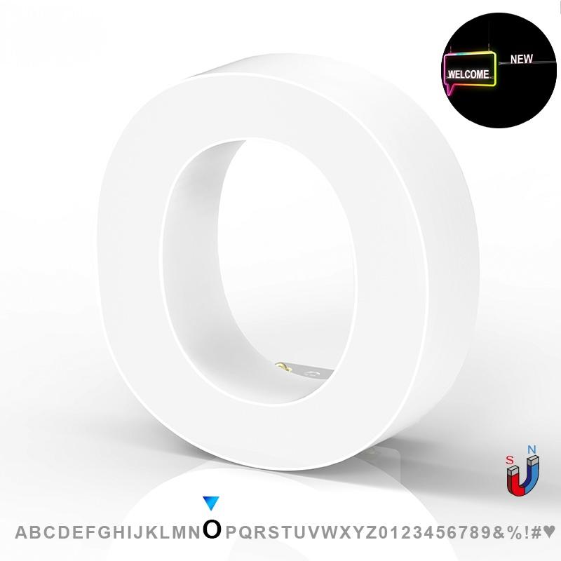 LED Advertising Frame Series Capital Letter, (O), 6500k, H3.0