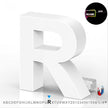LED Advertising Frame Series Capital Letter, (R), 6500k, H3.0